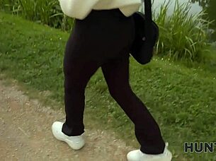 Hunter Fucks Young Tight Pussy Park Pickup Rough POV