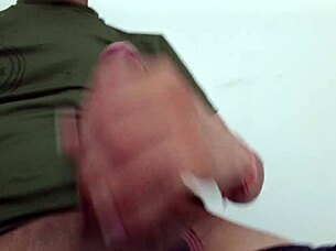 neighbors catch me stroking cock at work till i explode in kinky domination