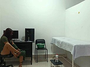 i hear horny nurse moans while stroking in hospital