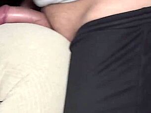 Petite yoga pants ass job ends with hot cumshot