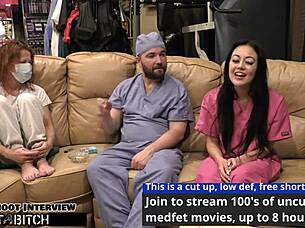 doctor tampa blasts blaire celeste's deepthroat with huge cum load 😈🏥