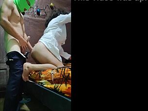 sexy latina flashes narrow ass bent over for exotic homemade anal doggystyle scene