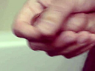 Intense Cock Cumshot Slow Motion Masturbation Closeup