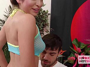 90-pound hooker amber begs nade for nasty face fuck