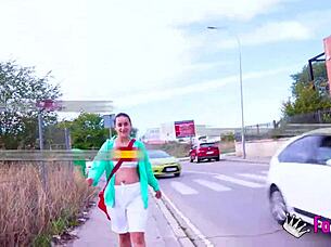 Sofia Jimenez Debuts with Rough Outdoor Blowjob and Fuck!