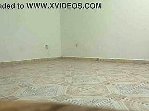 chubby curly latina neighbor cleans her new place with fat asian curves jiggling