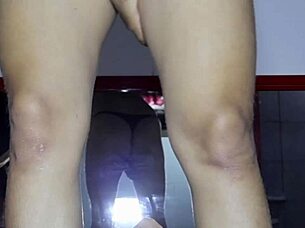 la secretaria's wet shaved pussy exploded in orgasmic bliss