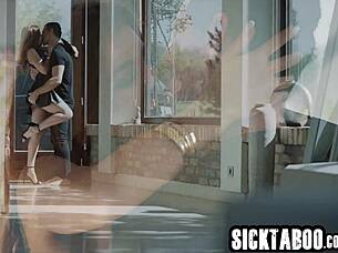 Renata Fox Worships Toby's Huge Cock with Feet!