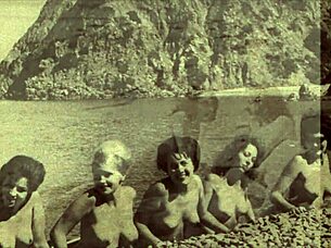 vintage nudists bare hairy beach secrets