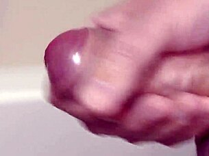 Intense Cock Cumshot Slow Motion Masturbation Closeup