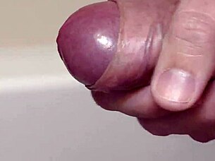 Intense Cock Cumshot Slow Motion Masturbation Closeup