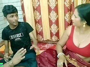 Naughty Indian group shares chubby wife creampie bang