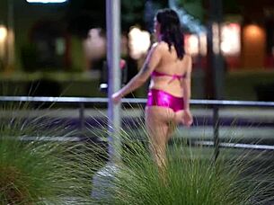 latina tattooed bimbo hooker takes raw anal no condom