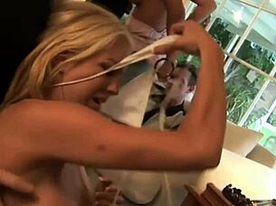 Slut Babes Groupsex Squeezing Huge Natural Tits Boobs