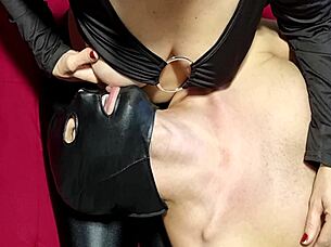 Slutty lactating wife feeds hubby milky tits in nylons gets butt slapped 🍒🍑🔥