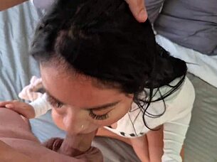 Colombian Big Clit Babe Deepthroats POV Cum Mouth!