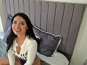 Colombian Big Clit Babe Deepthroats POV Cum Mouth!