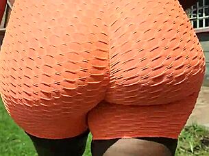 damn madam apple bottom's huge ass clapping on big black cock is driving all men crazy