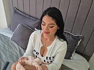 Colombian Big Clit Babe Deepthroats POV Cum Mouth!