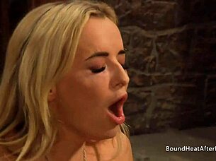 Pale Slave Licks Wet Pussy Orgasm!
