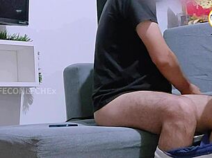 Peruvian milf bent over for rough anal creampie doggystyle pounding