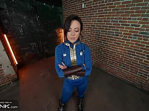 lucy sucks monster cock deep in fallout cosplay anal