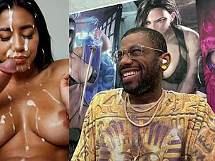 Tan Big Breast Goth Slut Teases Cum-Covered Cock in Lara Croft Cowgirl Ride