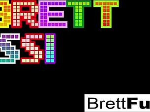 brett rossi stuffs pussy after pinball tease