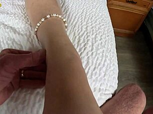 ali allure teases stepdad with sexy feet