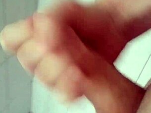 bisexual bathroom masturbation cumshot explosion detailed