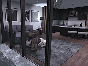 roblox goth babe takes big black cock