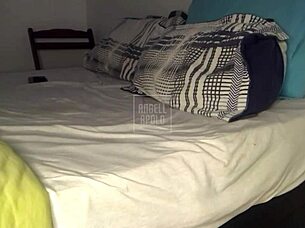 look what sexy latina did to massive cock