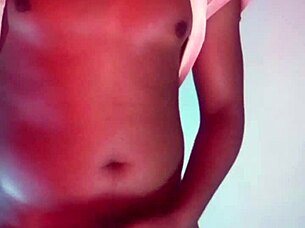 Watch me stroke my huge black monster cock till massive cumshot explosion