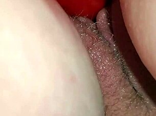 lollipop milf rides massive dildo doggy reverse cowgirl