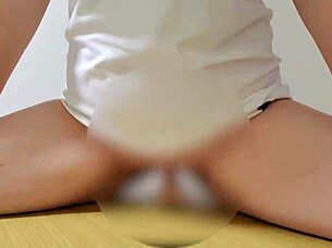 married milf bride masturbates wildly with huge dildo full vid