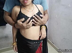 desi babe in saree fucked hard at office by lover