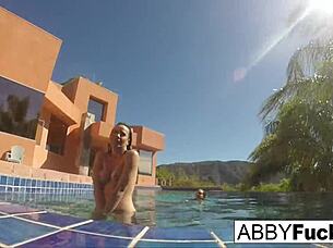 underwater bts with abigail mac romi was sooo hot n wet