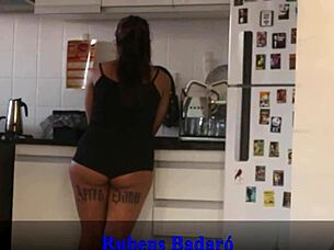 caught stroking now pounding ass in kitchen heat