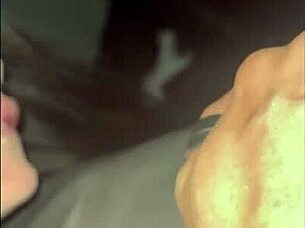 upstairs in brothel, guy stretches my swollen pussy with thick cock