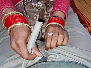 Malayali couple's passionate traditional nightwear home intimacy moments