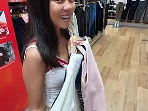 18yo asian teen sucks cock swallows cum