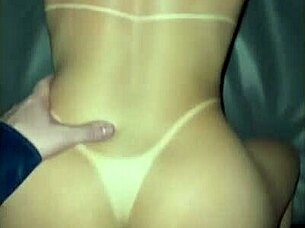 upstairs in brothel, guy stretches my swollen pussy with thick cock
