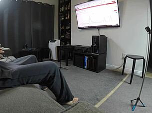 missy maverick chokes on massive black cock in solo deepthroat foot pov frenzy