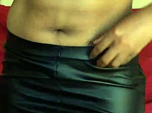 Curvy Ebony MILF Vibrates Wet Pussy Then Pees