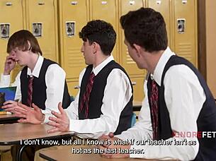 teacher opened fer my thick cock not questions in freeuse classroom