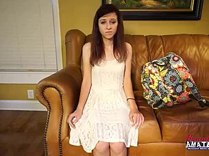 Katie Walls Delivers Intense Rimjob and Deepthroat on Shaved Petite Pussy
