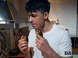 daddy4k redhead slut begs ugly dude to devour her shaved pink pussy 👅💦