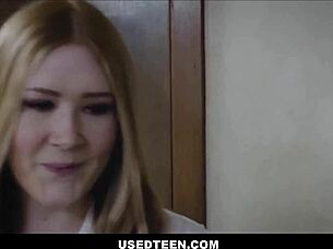freeuse milf + teen 18+ lesbians get boss fucked in office 😈 quinn waters harper red 🔥