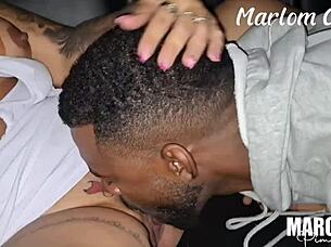 Curvy Brazilian roommate offers pussy ride for coworker car lift