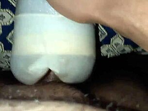 moroccan amateur wanks monster cock before fucking pussy and blasting cumshot